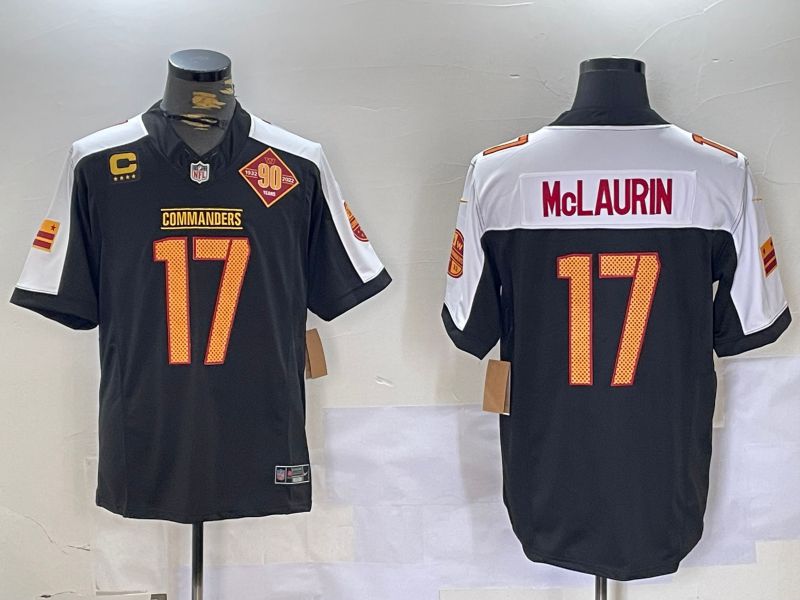 Men Washington Commanders #17 Mclaurin Black Thanksgiving three generations 2024 Nike Limited NFL Jersey style 1->washington commanders->NFL Jersey